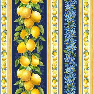 TIMELESS TREASURES LEMON LEAVES, COTTON FABRIC BY THE YARD, 1 YARD